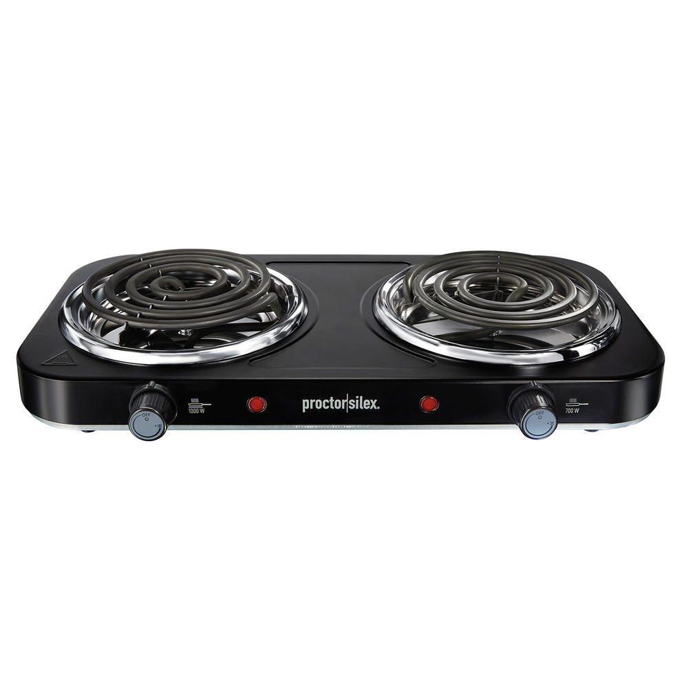 Double Electric Burner Cooktop with Adjustable Temperature - 34115