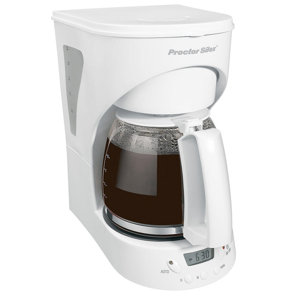 Programmable 12 Cup Coffee Maker White 43571y Proctorsilex Com