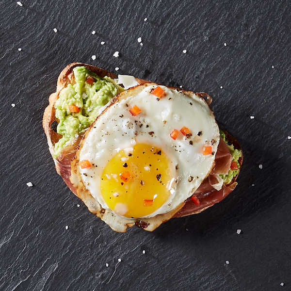 Fried Egg, Prosciutto, and Avocado Toast