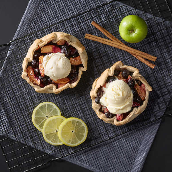 Sheet Pan Apple Blueberry Galettes