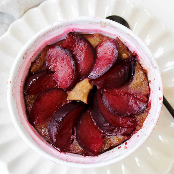 Plum Baked Oats