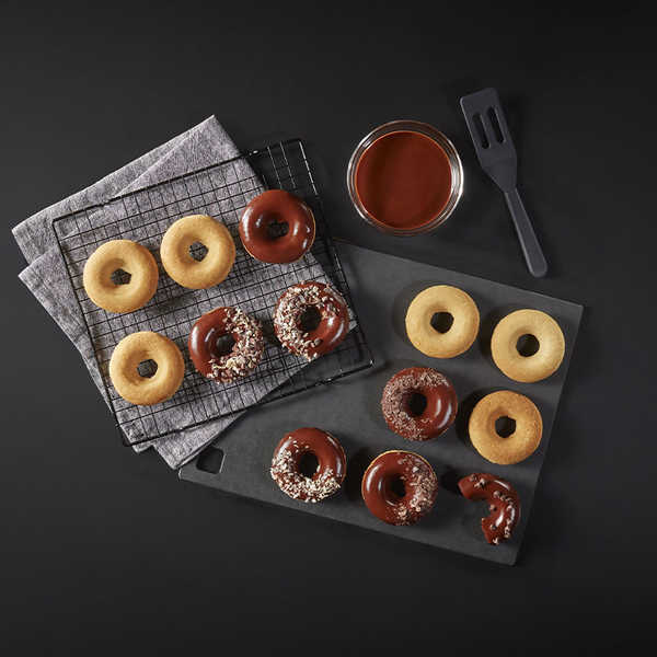 Chocolate Glazed Baked Donuts-Vegan and Gluten Free