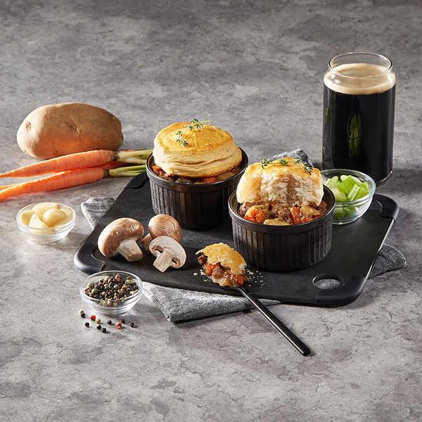Pressure Cooker Savory Beef and Stout Pot Pie Recipe